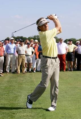 Bernhard Langer (Deutschland) - Abschlag Golf Herren Deutsche Bank Players Championship of Europe 2006, Open, Player s, PGA European Tour, Pressetermin, Einzelbild Gut Kaden Hamburg Alveslohe Golf Herren Deutsche Bank Players Championship of Europe 2006, Open, Player s, PGA European Tour, Pressetermin, Einzelbild Gut Kaden Hamburg Alveslohe