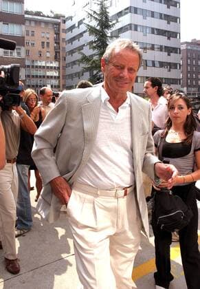 Präsident Maurizio Zamparini (Palermo) auf dem Weg zur Versammlung der italienischen Fußballliga und des Verbandes FIGC -  Fußball Herren Serie A 2006 2007, 1. Italienische Liga, Bestechungsskandal, US Palermo Calcio Fußballskandal Einzelbild Mailand Fußball Herren Serie A 2006 2007, 1. Italienische Liga, Bestechungsskandal, US Palermo Calcio Fußballskandal Einzelbild Mailand