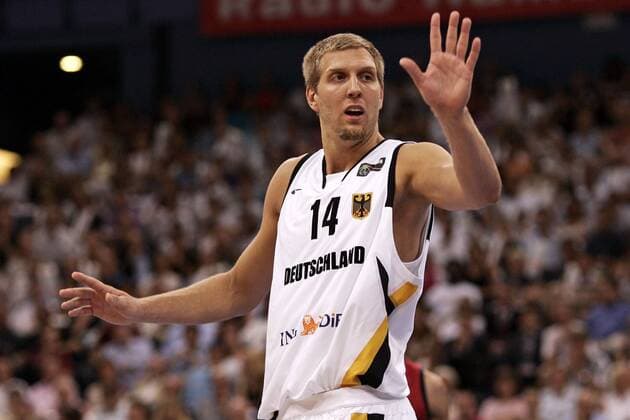 Dirk Nowitzki (Deutschland) Basketball Länderspiel Herren Freundschaftsspiel 2006, Test, Testspiel, Nationalteam, Nationaltrikot Einzelbild Hamburg Basketball Länderspiel Herren Freundschaftsspiel 2006, Test, Testspiel, Nationalteam, Nationaltrikot Einzelbild Hamburg