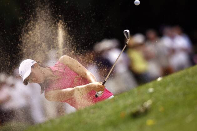 Michelle Wie (USA) - Bunkerspiel -  (pan15380) Golf Damen Evian Masters 2006, LPGA Tour, Frauen, Frauengolf Einzelbild Evian les Bains Golf Damen Evian Masters 2006, LPGA Tour, Frauen, Frauengolf Einzelbild Evian les Bains  