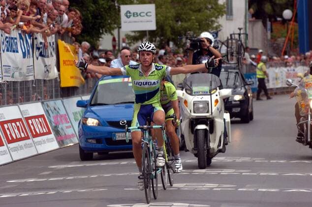Luca Paolini (Italien Liquigas, vorn) gewinnt den GP Citta di Camaiore 2006 vor Pidgornyy (Ukraine Tenax) -  Radsport Grand Prix Herren GP Citta di Camaiore 2006, ProTour, Straßenradsport, Straße, Rad, Gruppe Freude, Radsport Grand Prix Herren GP Citta di Camaiore 2006, ProTour, Straßenradsport, Straße, Rad, Gruppe Freude,
