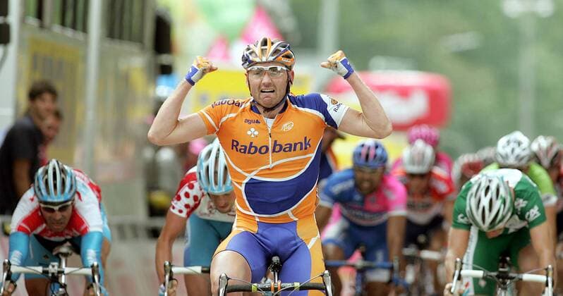 Graeme Brown (Australien Rabobank) gewinnt die 4. Etappe der Deutschlandtour 2006 von Heidenheim nach Bad Tölz Radsport Herren Deutschlandtour 2006, Tour, ProTour, Straßenradsport, Straße, Rad Gruppe 4. Etappe: Heidenheim - Bad Tölz Freude, Radsport Herren Deutschlandtour 2006, Tour, ProTour, Straßenradsport, Straße, Rad Gruppe 4. Etappe: Heidenheim - Bad Tölz Freude,