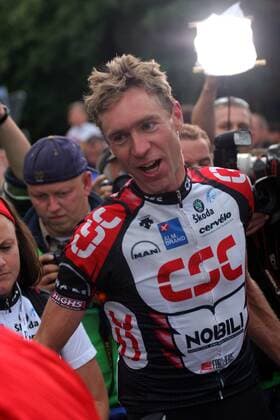 Jens Voigt (Deutschland CSC), Sieger des 81. TEAG Hainleite, zufrieden Radsport Herren 81. TEAG Hainleite 2006, Straßenradsport, Straße, Rad Einzelbild Erfurt Radsport Herren 81. TEAG Hainleite 2006, Straßenradsport, Straße, Rad Einzelbild Erfurt