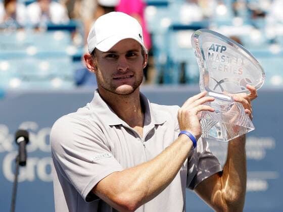 Andy Roddick (USA) gewinnt das Western Southern Financial Group Masters 2006 Tennis Herren Western Southern Financial Group Masters 2006, ATP Tour, Series, Finale, Endspiel, Einzelbild Cincinnati Tennis Herren Western Southern Financial Group Masters 2006, ATP Tour, Series, Finale, Endspiel, Einzelbild Cincinnati
