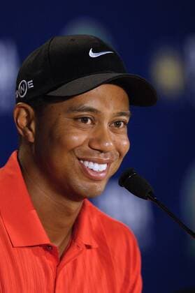 Eldrick Tiger Woods (USA) - Sieger der PGA Championship in Medinah auf der Pressekonferenz Golf Herren 88. PGA Championship 2006, Tour Porträt Medinah, Illinois Freude, Golf Herren 88. PGA Championship 2006, Tour Porträt Medinah, Illinois Freude,