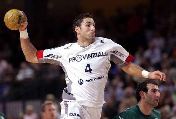Blazenko Lackovic (Flensburg) - Torwurf Handball 1. BL Herren Saison 2006 2007, SG Flensburg Handewitt Einzelbild Wetzlar Handball 1. BL Herren Saison 2006 2007, SG Flensburg Handewitt Einzelbild Wetzlar
