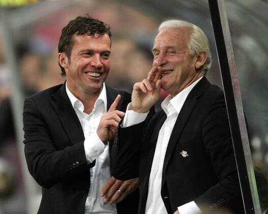 Trainer Lothar Matthäus (li.) und Teamchef Giovanni Trapattoni (beide Salzburg) gut gelaunt Fußball Herren TMobileBundesliga 2006 2007, 1. Österreichische Liga, SV Red Bull Salzburg Gruppe Salzburg Fußball Herren TMobileBundesliga 2006 2007, 1. Österreichische Liga, SV Red Bull Salzburg Gruppe Salzburg