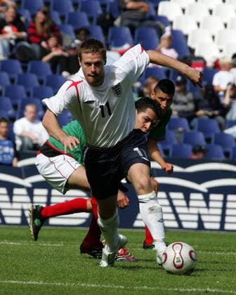INAS FID WM - Bertie Brayley (England) - Zweikampfsieger Fußball WM Herren INAS FID WM 2006 für Menschen mit Behinderung, Nationalteam, Nationaltrikot, geistig Behinderte Gruppe Hannover Dynamik, Fußball WM Herren INAS FID WM 2006 für Menschen mit Behinderung, Nationalteam, Nationaltrikot, geistig Behinderte Gruppe Hannover Dynamik,