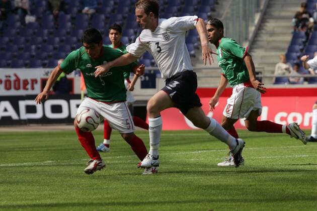 INAS FID WM - James Morris (England, Mitte) gegen Bernardo Avila (Mexiko) Fußball WM Herren INAS FID WM 2006 für Menschen mit Behinderung, Nationalteam, Nationaltrikot, geistig Behinderte Gruppe Hannover Dynamik, Fußball WM Herren INAS FID WM 2006 für Menschen mit Behinderung, Nationalteam, Nationaltrikot, geistig Behinderte Gruppe Hannover Dynamik,