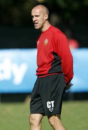 Interimstrainer Tom Stohn (Dresden) leitet das Training Fußball Herren Regionalliga Nord 2006 2007, 3. Liga, 1. FC Dynamo Dresden, Training Einzelbild Dresden Fußball Herren Regionalliga Nord 2006 2007, 3. Liga, 1. FC Dynamo Dresden, Training Einzelbild Dresden