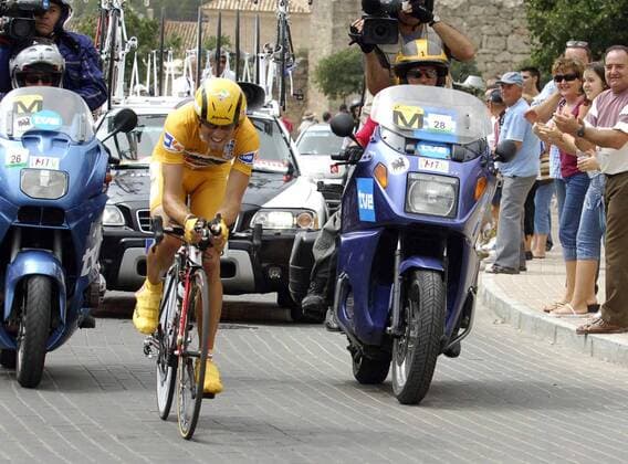 Alejandro Valverde (Spanien Caisse d Epargne - Illes Balears) - Radsport Herren Vuelta a Espana 2006, Spanienrundfahrt, ProTour, Straßenradsport, Straße, Rad, Zeitfahren Einzelbild 14. Etappe: Cuenca Radsport Herren Vuelta a Espana 2006, Spanienrundfahrt, ProTour, Straßenradsport, Straße, Rad, Zeitfahren Einzelbild 14. Etappe: Cuenca
