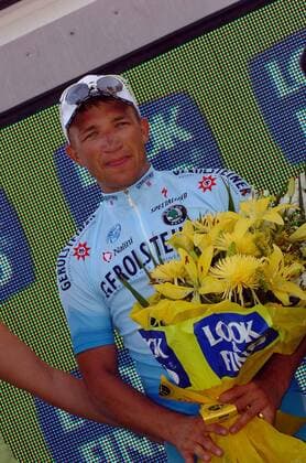 Robert Förster (Deutschland Gerolsteiner) - Sieger der 15. Etappe der Vuelta a Espana 2006 - Radsport Herren Vuelta a Espana 2006, Spanienrundfahrt, ProTour, Straßenradsport, Straße, Rad Einzelbild 15. Etappe, Motilla del Palancar - Factoria Ford Freude, Radsport Herren Vuelta a Espana 2006, Spanienrundfahrt, ProTour, Straßenradsport, Straße, Rad Einzelbild 15. Etappe, Motilla del Palancar - Factoria Ford Freude,