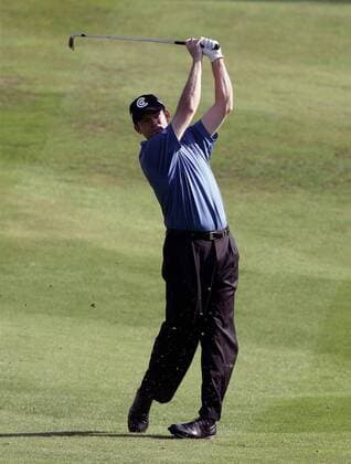 Shaun Micheel (USA) auf dem Fairway -  (LON2006091701) Golf Herren HSBC World Matchplay Championship 2006, Match Play Einzelbild Wentworth Virginia Water, Surrey Golf Herren HSBC World Matchplay Championship 2006, Match Play Einzelbild Wentworth Virginia Water, Surrey