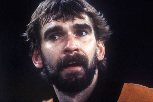 Torwart Andreas Thiel (BR Deutschland) Handball Länderspiel Herren Nationalteam 1986, Nationaltrikot, BRD Porträt Handball Länderspiel Herren Nationalteam 1986, Nationaltrikot, BRD Porträt