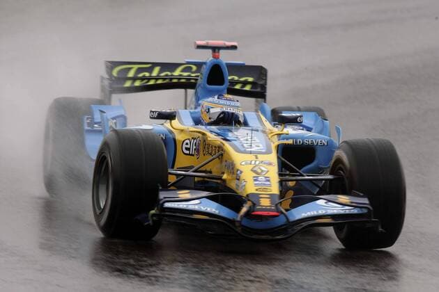 Fernando Alonso (Spanien Renault) in seinem Boliden Motorsport Grand Prix Herren Großer Preis von China 2006, Formel 1 Weltmeisterschaft, F1, F, GP, WM, Qualifying Einzelbild Shanghai Motorsport Grand Prix Herren Großer Preis von China 2006, Formel 1 Weltmeisterschaft, F1, F, GP, WM, Qualifying Einzelbild Shanghai