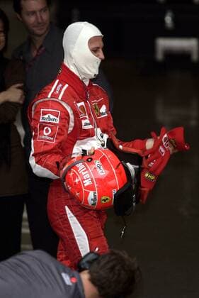 Michael Schumacher (Deutschland Ferrari) enttäuscht Motorsport Grand Prix Herren Großer Preis von China 2006, Formel 1 Weltmeisterschaft, F1, F, GP, WM, Qualifying Einzelbild Shanghai Enttäuschung, Motorsport Grand Prix Herren Großer Preis von China 2006, Formel 1 Weltmeisterschaft, F1, F, GP, WM, Qualifying Einzelbild Shanghai Enttäuschung,
