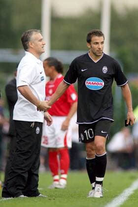 Alessandro del Piero und Trainer Didier Deschamps (beide Juventus) - shakehands -  Fußball Herren Serie B 2006 2007, 2. Italienische Liga, Juventus Turin, Juve Gruppe Piacenza Fußball Herren Serie B 2006 2007, 2. Italienische Liga, Juventus Turin, Juve Gruppe Piacenza