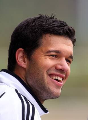 Michael Ballack (Deutschland) gut gelaunt Fußball Herren Nationalteam 2006, Training Porträt Berlin Fußball Herren Nationalteam 2006, Training Porträt Berlin