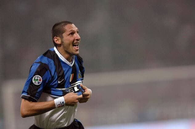 Marco Materazzi (Inter) - Torjubel -  Fußball Herren Serie A 2006 2007, 1. Italienische Liga, FC Internazionale Mailand Einzelbild Mailand Freude, Fußball Herren Serie A 2006 2007, 1. Italienische Liga, FC Internazionale Mailand Einzelbild Mailand Freude,