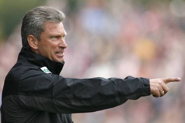 Trainer Christian Schreier (Union Berlin) gibt Anweisungen Fußball Herren Regionalliga Nord 2006 2007, 3. Liga, 1. FC Union Berlin Einzelbild Berlin Fußball Herren Regionalliga Nord 2006 2007, 3. Liga, 1. FC Union Berlin Einzelbild Berlin