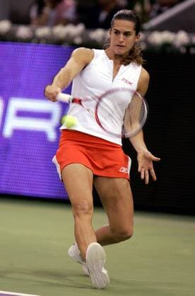Amelie Mauresmo (Frankreich) - (pan17224) Tennis WM Damen WTA Masters Cup 2006, Masterscup, Tour, Series, Finale, Endspiel, Championship Einzelbild Madrid Dynamik, Tennis WM Damen WTA Masters Cup 2006, Masterscup, Tour, Series, Finale, Endspiel, Championship Einzelbild Madrid Dynamik,