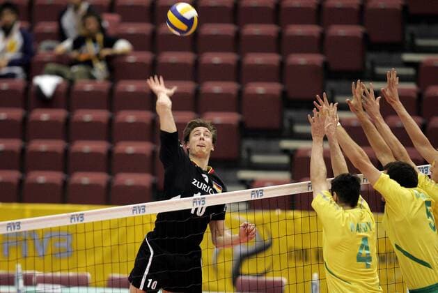 Jochen Schöps (Deutschland) - (aflo1040) Volleyball WM Herren WM 2006, Nationalteam, Deutschland - Australien 3:1 o0 Nationaltrikot, Länderspiel, Gruppe Fukuoka Dynamik, Volleyball WM Herren WM 2006, Nationalteam, Deutschland - Australien 3:1 o0 Nationaltrikot, Länderspiel, Gruppe Fukuoka Dynamik,