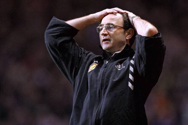 Trainer Martin O Neill (Aston Villa) enttäuscht - EDITORIAL USE ONLY. No use with unauthorised audio, video, data, fixture lists, club league logos or live services. Online in-match use limited to 120 images, no video emulation. No use in betting, games or single club league player publications. Fußball Herren English Premier League 2006 2007, Aston Villa Einzelbild Birmingham Enttäuschung, Fußball Herren English Premier League 2006 2007, Aston Villa Einzelbild Birmingham Enttäuschung,