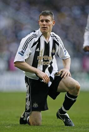 James Milner (Newcastle) - EDITORIAL USE ONLY. No use with unauthorised audio, video, data, fixture lists, club league logos or live services. Online in-match use limited to 120 images, no video emulation. No use in betting, games or single club league player publications. Fußball Herren English Premier League 2006 2007, 1. Englische Liga, Newcastle United Einzelbild Newcastle Fußball Herren English Premier League 2006 2007, 1. Englische Liga, Newcastle United Einzelbild Newcastle