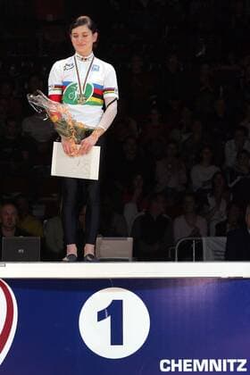 Sarah Kohl (Österreich) - Weltmeisterin zur Kunstrad WM 2006 in Chemnitz Radsport WM Damen WM 2006, Hallenradsport, Halle, Indoor, Kunstradfahren, Kunstrad, Kunstfahren, Einer Einzelbild Chemnitz Radsport WM Damen WM 2006, Hallenradsport, Halle, Indoor, Kunstradfahren, Kunstrad, Kunstfahren, Einer Einzelbild Chemnitz