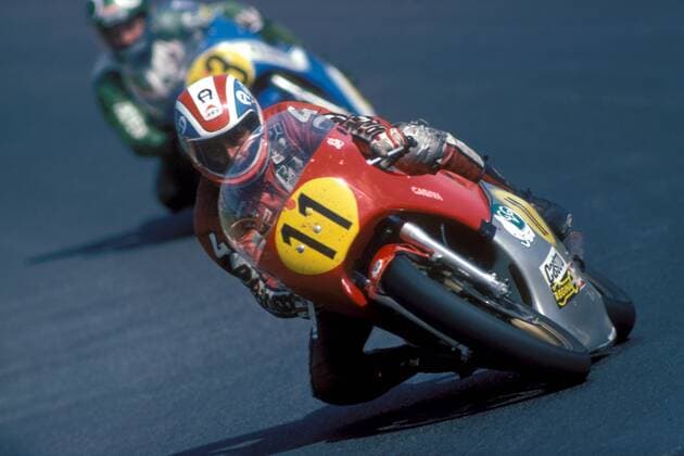 Marco Lucchinelli (Italien Cagiva) auf seiner Maschine Motorsport WM Herren Weltmeisterschaft 1978, Motorrad, Motorradrennen, Motorradrennsport, Motorradsport Einzelbild Aufnahmedatum geschätzt Nürburg Nürburgring Motorsport WM Herren Weltmeisterschaft 1978, Motorrad, Motorradrennen, Motorradrennsport, Motorradsport Einzelbild Aufnahmedatum geschätzt Nürburg Nürburgring