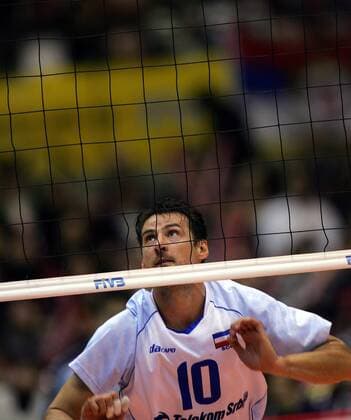 Vladimir Grbic (Serbien und Montenegro) -  Volleyball WM Herren WM 2006, Länderspiel, Nationalteam, Nationaltrikot Einzelbild Sendai City Volleyball WM Herren WM 2006, Länderspiel, Nationalteam, Nationaltrikot Einzelbild Sendai City