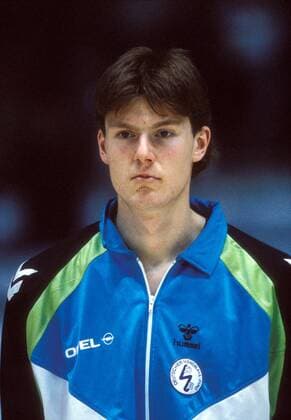 Volker Zerbe (Deutschland) Handball Herren Nationalteam 1990, , Vorstellung, Präsentation, Pressetermin, Porträttermin Porträt Handball Herren Nationalteam 1990, , Vorstellung, Präsentation, Pressetermin, Porträttermin Porträt