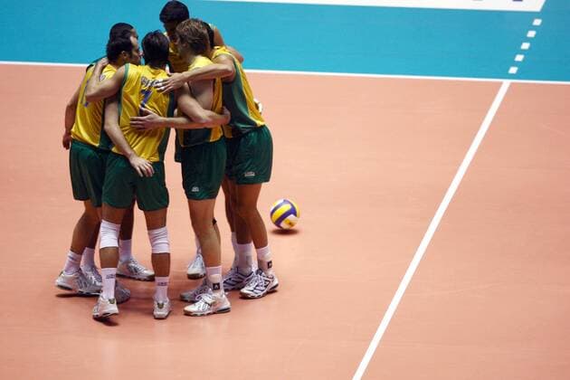 Spielerkreis Brasilien - (aflo1035) Volleyball WM Herren FIVB World Grand Prix 2006, Länderspiel, Nationalteam, Finale, Endspiel, Nationaltrikot Gruppe Tokyo Volleyball WM Herren FIVB World Grand Prix 2006, Länderspiel, Nationalteam, Finale, Endspiel, Nationaltrikot Gruppe Tokyo