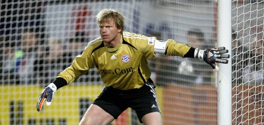 Torwart Oliver Kahn (Bayern) steht am Pfosten bereit Fußball 1. BL Herren Saison 2006 2007, FC Bayern München Einzelbild Mainz Konzentration, Fußball 1. BL Herren Saison 2006 2007, FC Bayern München Einzelbild Mainz Konzentration,