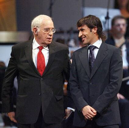 Nationaltrainer Luis Aragones und Raul Gonzalez (Real Madrid beide Spanien) am Rande der FIFA World Player Gala 2006 -  Fußball Herren Wahl zum Weltfußballer des Jahres 2006, FIFA World Player Gala, Award, Awards Gruppe Zürich Fußball Herren Wahl zum Weltfußballer des Jahres 2006, FIFA World Player Gala, Award, Awards Gruppe Zürich