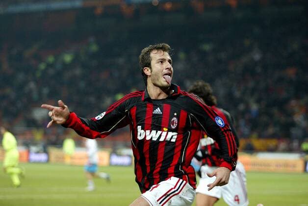 Alberto Gilardino (Milan) - Torjubel - Fußball Herren Serie A 2006 2007, 1. Italienische Liga, AC Mailand Einzelbild Mailand Freude, Fußball Herren Serie A 2006 2007, 1. Italienische Liga, AC Mailand Einzelbild Mailand Freude,