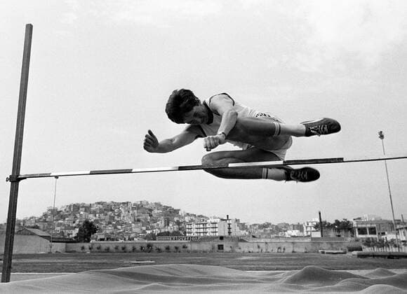 Liese Prokop (Österreich) Leichtathletik EM Damen Europameisterschaft 1969, Fünfkampf, Mehrkampf, Training Einzelbild Aufnahmedatum geschätzt Athen Dynamik, Leichtathletik EM Damen Europameisterschaft 1969, Fünfkampf, Mehrkampf, Training Einzelbild Aufnahmedatum geschätzt Athen Dynamik,