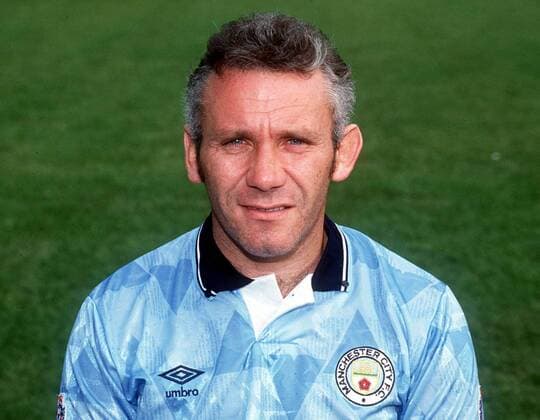 Peter Reid (Manchester City) -  Fußball Herren English Football League First Division 1990 1991, One, 1. Englische Liga, Manchester City Porträt Manchester Fußball Herren English Football League First Division 1990 1991, One, 1. Englische Liga, Manchester City Porträt Manchester