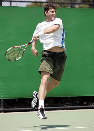 Michael Berrer (Deutschland) Tennis Herren Australian Open 2007, ATP Tour, Grand Slam Einzelbild Melbourne Dynamik, Tennis Herren Australian Open 2007, ATP Tour, Grand Slam Einzelbild Melbourne Dynamik,