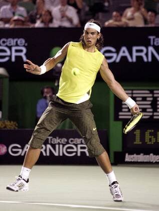 Rafael Nadal (Spanien) Tennis Herren Australian Open 2007, ATP Tour, Grand Slam Einzelbild Melbourne Tennis Herren Australian Open 2007, ATP Tour, Grand Slam Einzelbild Melbourne