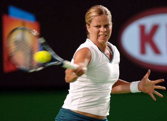 Kim Clijsters (Belgien) - Vorhand -  Tennis Damen Australian Open 2007, Grand Slam, WTA Tour Einzelbild Melbourne Dynamik, Tennis Damen Australian Open 2007, Grand Slam, WTA Tour Einzelbild Melbourne Dynamik,