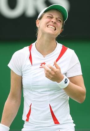 Martina Müller (Deutschland) verzweifelt Tennis Damen Australian Open 2007, WTA Tour, Grand Slam Einzelbild Melbourne Enttäuschung, Verzweiflung, Tennis Damen Australian Open 2007, WTA Tour, Grand Slam Einzelbild Melbourne Enttäuschung, Verzweiflung,