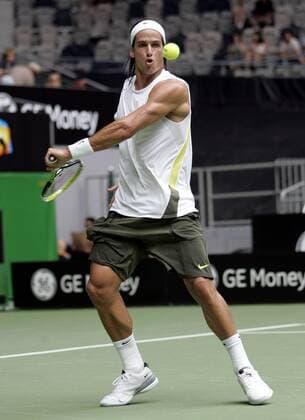 Feliciano Lopez (Spanien) Tennis Herren Australian Open 2007, ATP Tour, Grand Slam Einzelbild Melbourne Tennis Herren Australian Open 2007, ATP Tour, Grand Slam Einzelbild Melbourne