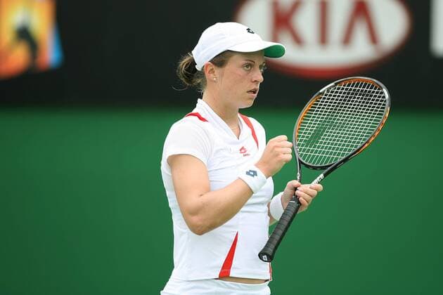 Martina Müller (Deutschland) ballt die Faust Tennis Damen Australian Open 2007, WTA Tour, Grand Slam Einzelbild Melbourne Tennis Damen Australian Open 2007, WTA Tour, Grand Slam Einzelbild Melbourne