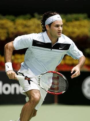 Roger Federer (Schweiz) Tennis Herren Australian Open 2007, ATP Tour, Grand Slam Einzelbild Melbourne Dynamik, Tennis Herren Australian Open 2007, ATP Tour, Grand Slam Einzelbild Melbourne Dynamik,