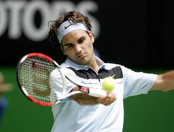 Roger Federer (Schweiz) Tennis Herren Australian Open 2007, ATP Tour, Grand Slam Einzelbild Melbourne Tennis Herren Australian Open 2007, ATP Tour, Grand Slam Einzelbild Melbourne