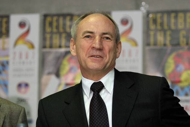 Bernhard Bauer (Deutschland) - Präsident des Handballverbandes Württemberg (HVW) und Vorsitzender des lokalen Organisationskomitees (LOK) der WM während der Pressekonferenz Handball WM Herren Vorschau WM 2007, Pressetermin Porträt Stuttgart Handball WM Herren Vorschau WM 2007, Pressetermin Porträt Stuttgart
