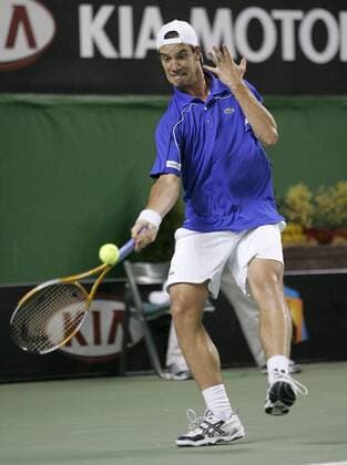 Richard Gasquet (Frankreich) Tennis Herren Australian Open 2007, Grand Slam, ATP Tour Einzelbild Melbourne Tennis Herren Australian Open 2007, Grand Slam, ATP Tour Einzelbild Melbourne
