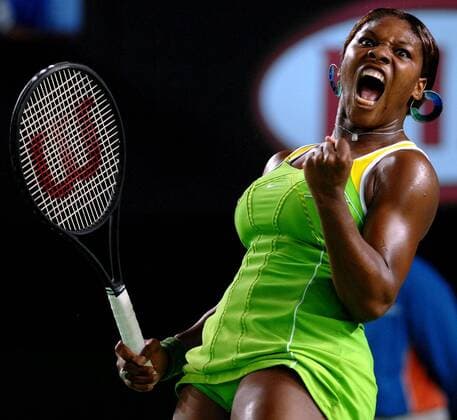 Serena Williams (USA) jubelt -  Tennis Damen Australian Open 2007, WTA Tour, Grand Slam Einzelbild Melbourne Begeisterung, Freude, Tennis Damen Australian Open 2007, WTA Tour, Grand Slam Einzelbild Melbourne Begeisterung, Freude,