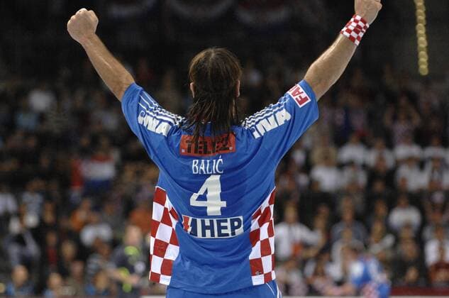 Ivano Balic (Kroatien) - Torjubel Handball WM Herren WM 2007, Nationalteam, Länderspiel, Gruppe F, Nationaltrikot Einzelbild Stuttgart Freude, Begeisterung, Handball WM Herren WM 2007, Nationalteam, Länderspiel, Gruppe F, Nationaltrikot Einzelbild Stuttgart Freude, Begeisterung,